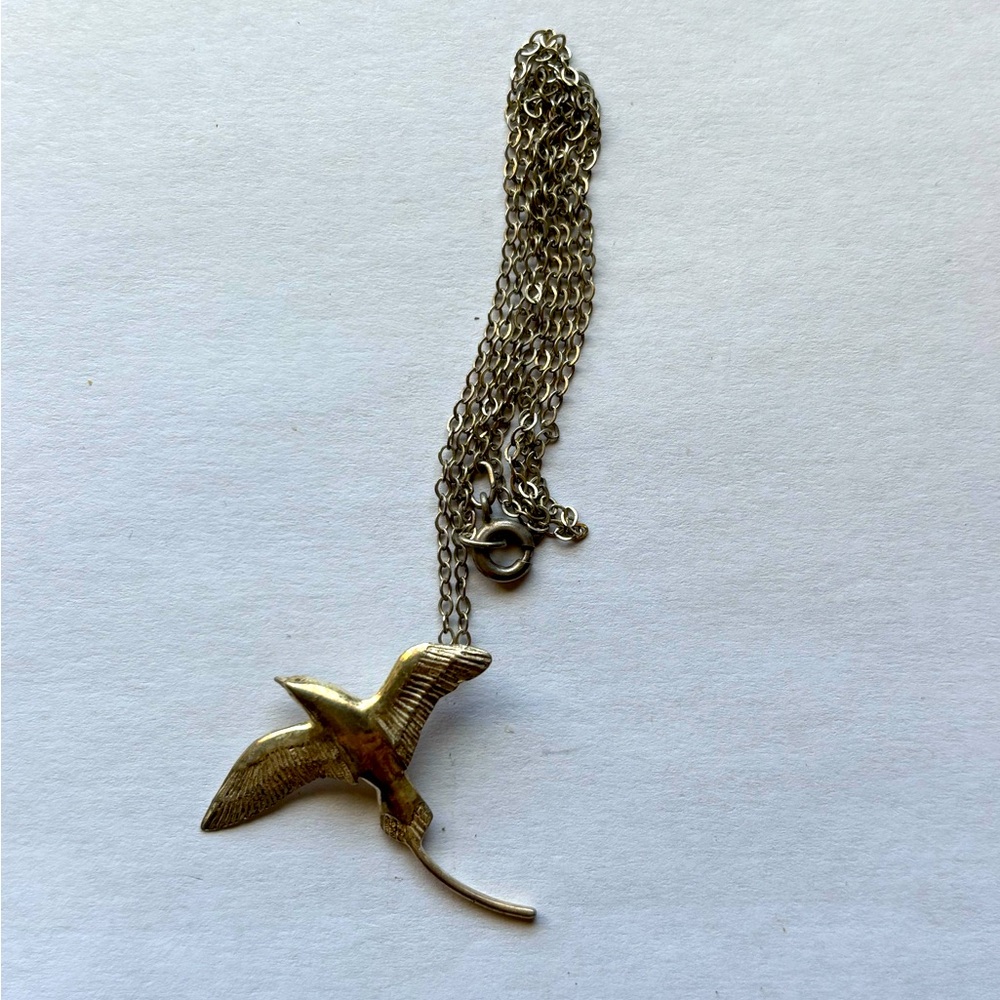Sterling Bird Of Paradise 18 Inch Necklace #4431 - Picture 2 of 5
